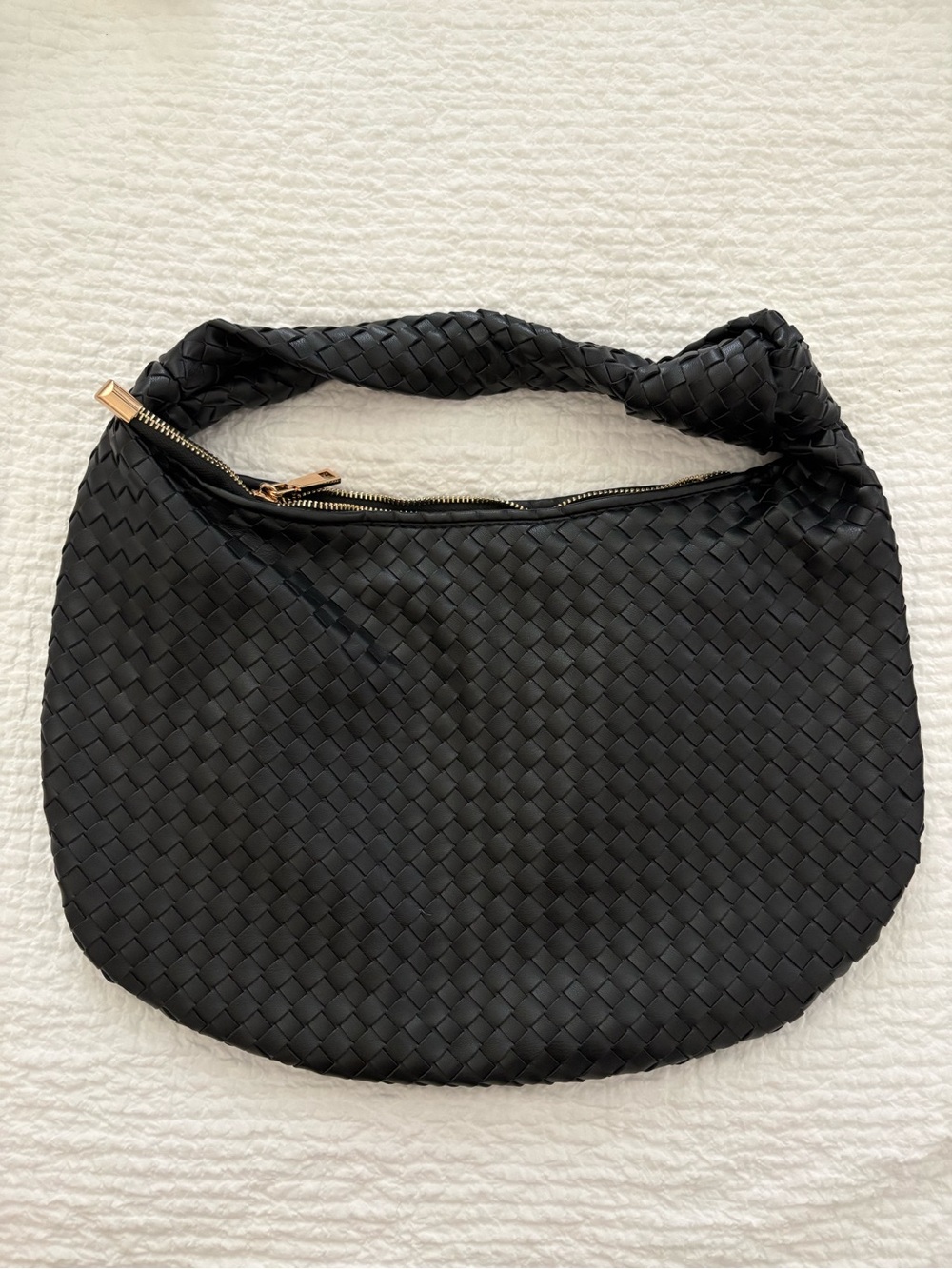 Melie Biano Black Shoulder Hobo Bag